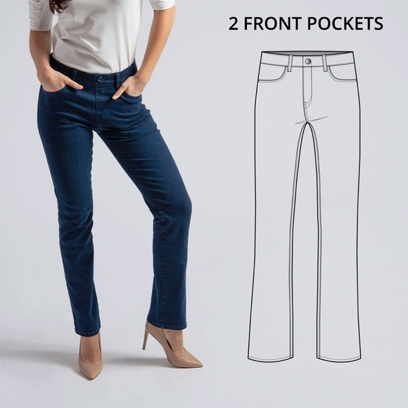 Betabrand XL 4 pocket Denim jeans - Picture 1 of 12